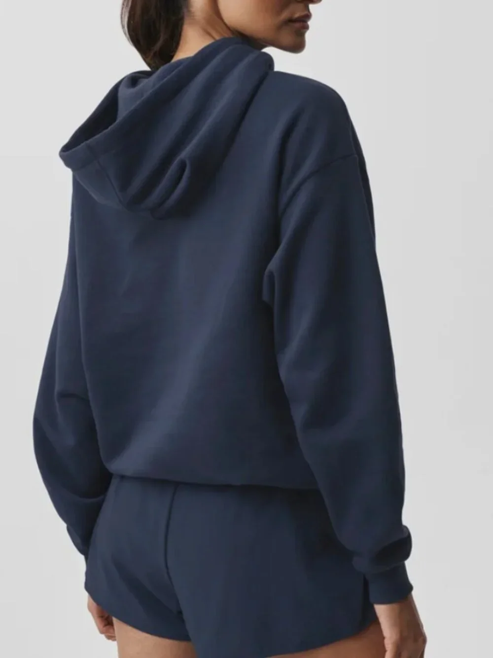 Alo Accolade Hoodie Sweatshirt - Navy Size M